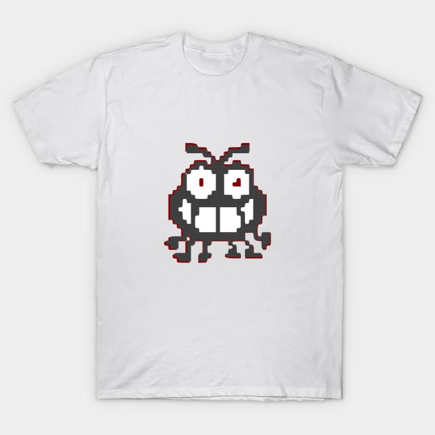 8-bit Gaming Bug bit me T-Shirt by benhonda2